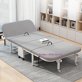 Mua Giường ngủ văn phòng gấp gọn có đệm và bánh xe đi kèm thuận tiện di chuyển  giường xếp gọn cao cấp có Video và Ảnh Thật