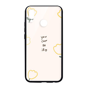Ốp lưng CƯỜNG LỰC VIỀN ĐEN cho Huawei Nova 3E YOU CAN DO IT - Hàng chính hãng
