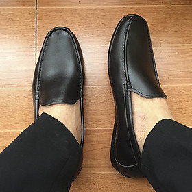 Giày Lười, Mọi Da Nam, Da Bò Mã GL-005