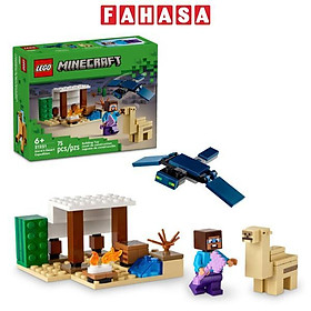 Đồ Chơi Lắp Ráp Chuyến Thám Hiểm Đền Thờ Sa Mạc Của Steve - Steve's Desert Expedition - Lego Minecraft 21251 (75 Mảnh Ghép)