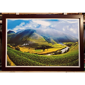 Tranh phong cảnh ruộng bậc thang Mù Cang Chải
