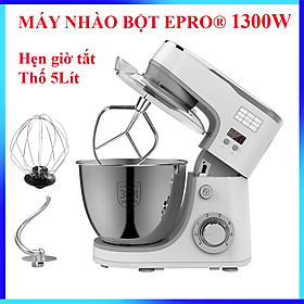 Mua Máy nhào bột  đánh trứng để bàn đa năng EPRO 1300W  thố inox 5L  6 tốc độ điều chỉnh có chức năng hẹn giờ tắt máy