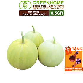 Mua Hạt Giống Dưa Lê Popoca Siêu Ngọt  Greenhome  Gói 0.5GR  Dễ Trồng Quanh Năm  Nảy Mầm Cao  T25