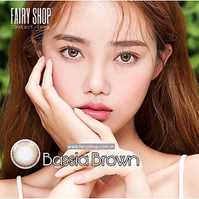 Kính Áp kính tròng cao cấp Bassia Brown Lens 14.0mm - FAIRY SHOP CONTACT LENS độ 0 đến 6