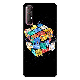 Ốp lưng dành cho Oppo Reno 3 Pro mẫu Rubik Vũ Trụ