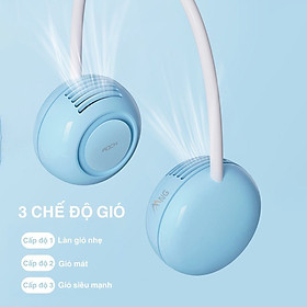 Mua Quạt mini đeo cổ không cánh Rockspace sạc tích điện  dùng liên tục đến 5h có 3 chế độ gió  dung lượng 1.600mAh - Hàng chính hãng