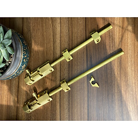 Mua Bộ 2 chốt cửa gỗ mui rùa 30cm bằng đồng 100%