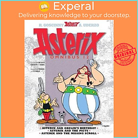Sách - Asterix: Asterix Omnibus 12 : Asterix and Obelix's Birthday, Asterix and by Rene Goscinny (UK edition, paperback)