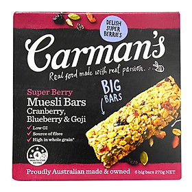 Bánh Ngũ Cốc Yến Mạch & Quả Mọng Carman'S (270g)