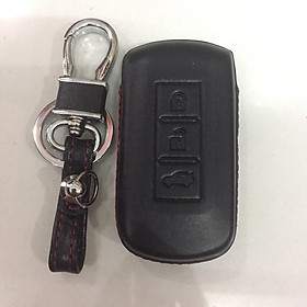 Bao da chìa khóa, bọc chìa khóa, móc khóa ô tô dùng riêng cho xe Mitsubishi Xpander, Mirrage, Attrage, Outlander