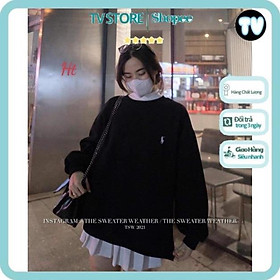 Áo Nỉ Nam Nữ TVSTORE Áo Swearter nỉ cotton logo ngựa H2A Nỉ Dày Ấm Co Giãn Form Rộng Unisex Nhiều Màu