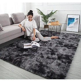 Mua Thảm Lông Loang Trải Sàn Lông Dầy Hàng Đẹp 2020 ( Kích Thước 1m6 x 2m - Mặt Sau Chồng trơn trượt)