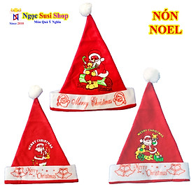 NÓN ÔNG GIÀ NOEL CHO BÉ YÊU - VẢI NỈ