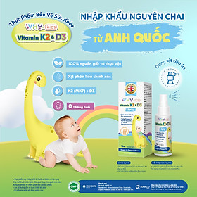 Why Kids Vitamin K2 & D3 Spray 15ml - Hỗ Trợ Tăng Cường Hấp Thu Calci