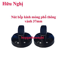 Mua Nút bếp gas đôi mặt kính phổ thông  cốt 8mm  bề ngang nút 37mm