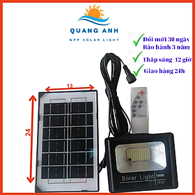 Mua Đèn năng lượng mặt trời  đèn pha led 100w IP67 có remote tấm pin rời dây 5m chống nước 