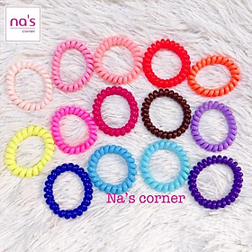 Dây cột tóc buộc tóc lò xo lớn nhiều màu thời trang