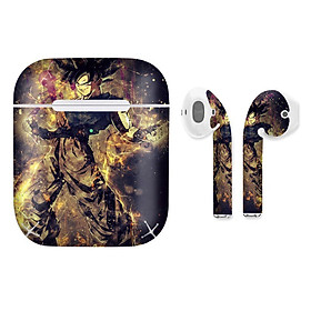 Mua Miếng dán skin cho AirPods in hình Dragon Ball - Goku Ultra Instinct - 7vnr86 (AirPods  1 2  Pro  TWS  i12)
