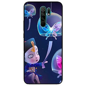 Ốp lưng dành cho Xiaomi Redmi 9 - Redmi 9A - mẫu Tiểu Cường Và Bướm
