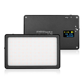 Bảng Đèn LED Mini Andoer MFL-05 Có Thể Điều Chỉnh Độ Sáng Cho Máy Ảnh DSLR Canon - Đen (3500K-5700K) (96 Led)