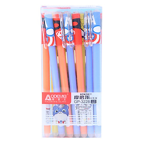 Hộp 12 Cây Viết Gel Xóa Được Aodemei Gp-3228 - Mực Xanh
