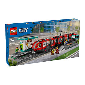 Đồ Chơi Lắp Ráp Tàu Điện & Nhà Ga Thành Phố Lego City 60423 (811 Chi Tiết)