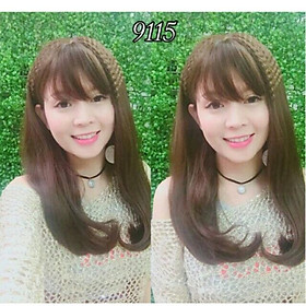 Tóc giả cúp dài cao cấp- tặng lứoi chùm tóc- hình thật