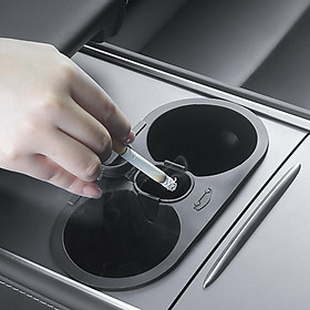 Center Console Cup Holder Insert Silicone Material Accessories for  Y Multifunctional Soft and Flexible Leakproof