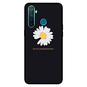Ốp Lưng in cho Realme 5 Mẫu Peace Hoa Cúc  - Hàng Chính Hãng