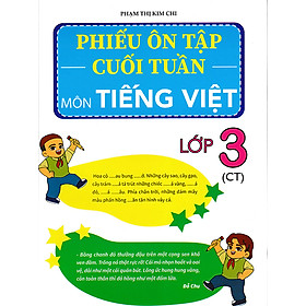 Sách - Phiếu ôn tập cuối tuần môn Tiếng Việt lớp 3 (Chân trời)