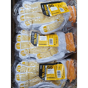 Mua BỘ 12 BAO TAY VẢI CHẤM CAO SU 700g TOLSEN 45006 - HÀNG CHÍNH HÃNG