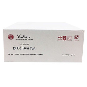 Cháo bí đỏ tôm cua Bích Chi - Thùng 50 gói 50g
