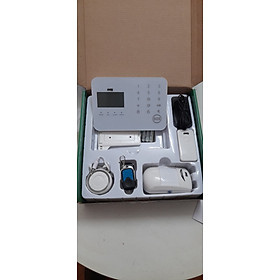 Mua Bộ kit báo động AMOS AM-GMS74 dùng sim  line ( CÓ THÊM LỰA CHỌN WIFI)Màn hình LCD Ngôn ngữ Tiếng Việt