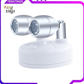 Set 2 Đèn Ngủ Bằng Thép Không Gỉ Tự Dính Hấp Thụ / Đặt Hai Đầu