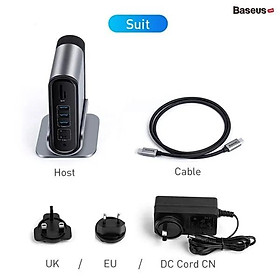 Mua Hub chuyển đa năng Baseus Working Station 17 in 1 LV698 (CAHUB-DG0G)- Hàng chính hãng