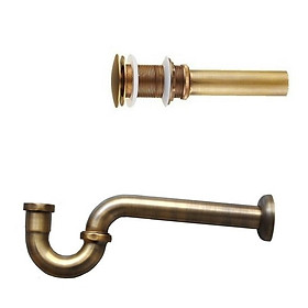 Mua Bộ xả lavabo vàng đồng sang trọng phù hợp với các lavabo nghệ thuật/lavabo đá