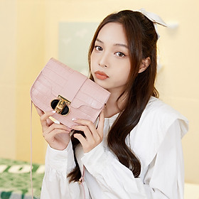 Túi Xách Nữ, Túi Đeo Chéo Nữ Cao Cấp Dáng Vuông Họa Tiết Da Cá Sấu Đi Chơi, Đi Tiệc Phong Cách Hàn Quốc