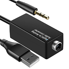 D15 DAC Bộ chuyển đổi sợi quang/tương tự đồng trục kỹ thuật số Bộ chuyển đổi âm thanh USB HiFi cho hộp giải mã tín hiệu mạng Smart TV