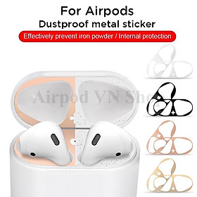 Miếng dán chống bám bẩn nam châm hít hàng loại 1 dành cho airpod 1 và 2, i11,i12, i99, i100.... cao cấp