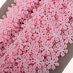 15 Yard 12mm Daisy Flower Embroidery Lace Trim Ribbon Sewing Crafts Black