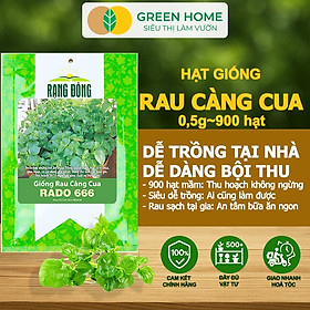 Hạt Giống Rau Càng Cua GreenHome, Gói 0,5gr~900 hạt, Dễ Chăm Sóc,Trồng Quanh Năm,Thu Hoạch Nhanh R27