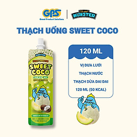 THẠCH UỐNG HƯƠNG DƯA LƯỚI CÓ THẠCH DỪA SWEET COCO MELON 120ml 