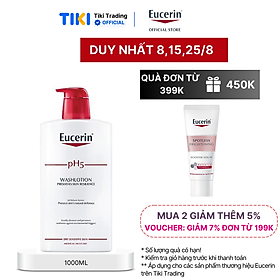 Sữa tắm cho da nhạy cảm Eucerin pH5 Washlotion 1000ml