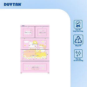 Tủ nhựa DUY TÂN Tabi 4 tầng 5 ngăn (60 x 48 x 100 cm) - 41590