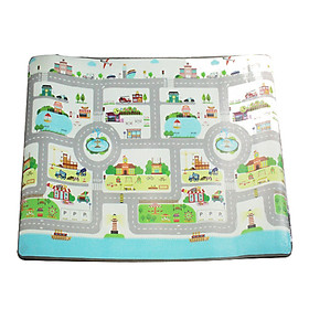 Thảm chơi Pamama 1 mặt – Thành phố nhỏ P0202