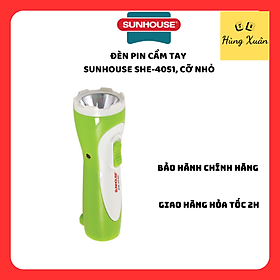 Đèn Pin Tay Cầm Cỡ Nhỏ Sunhouse SHE-4051 - Trắng Xanh Lá