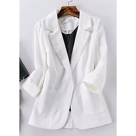 Áo Blazer Nữ Linen Tay Lỡ 5 Màu