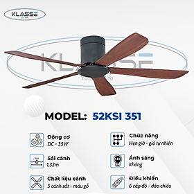 Mua Quạt trần không đèn Klasse 52KSI 351 Hàng chính hãng