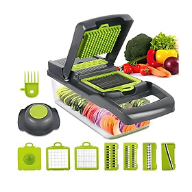 Mua Bộ Nạo Rau Củ Qủa Đa Năng 8IN 1 Tích Hợp Dao Cắt   Bào Sợi Hạt Lựu Siêu Tiện Dụng - Geto1