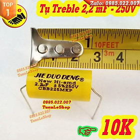 Mua TỤ TREBLE 2 2MF 250V – TỤ VÀNG TRÒN - GIÁ 01 CÁI